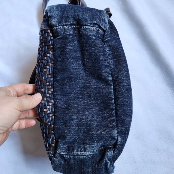 Denim/ Leather Crossbody Bag - Picture 7 of 16